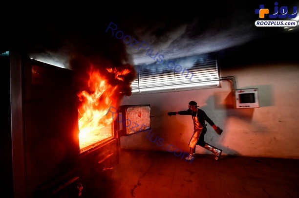 عکسی متفاوت از سوزاندن اجساد کرونا در کوره