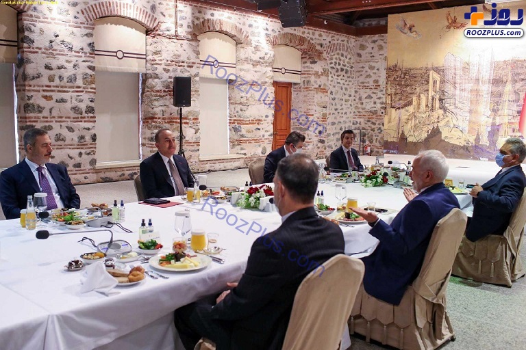 ناهار ظریف با وزیر خارجه ترکیه+عکس