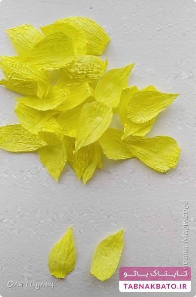 آموزش تصویری ساخت گل نرگس کاغذی