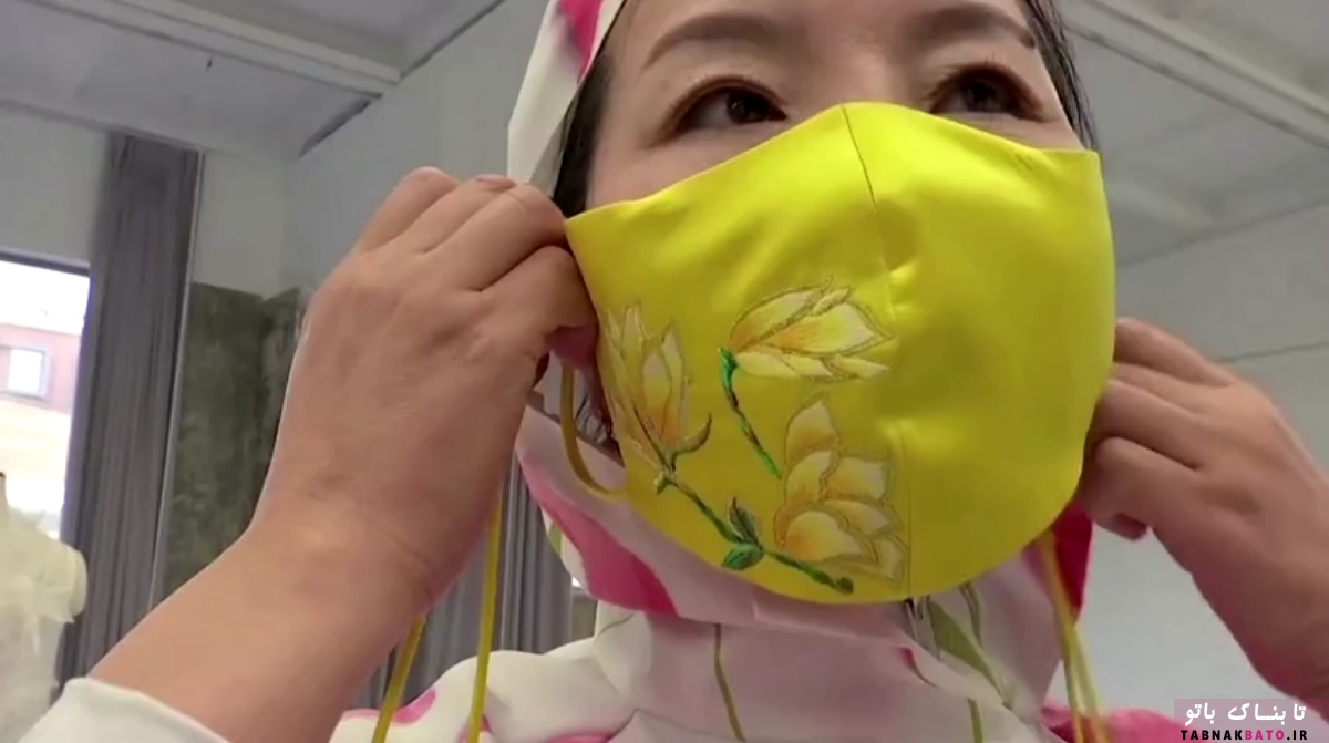 ماسک‌های حریری چینی با نمادهای شانس، آخرین مد کرونایی