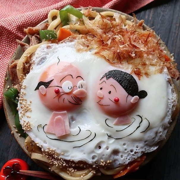 تخصص بی نظیر مادر ژاپنی در تزئین غذا‌های تخم مرغی +تصاویر