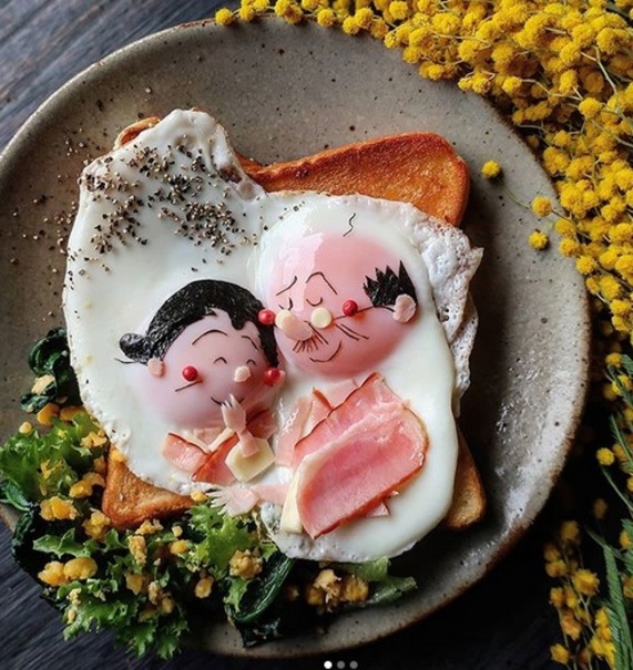 تخصص بی نظیر مادر ژاپنی در تزئین غذا‌های تخم مرغی +تصاویر
