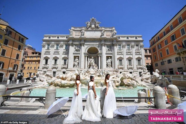 تظاهرات اعتراضی عروس‌ها در رم