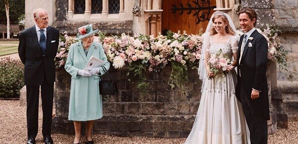 مراسم ازدواج خصوصی نوه ملکه انگلیس در کلیسای سلطنتی