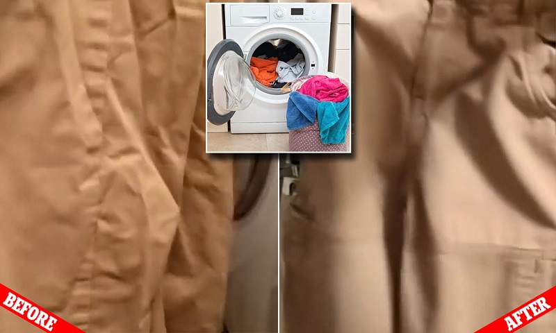 چند تکه یخ در ماشین لباسشویی بگذارید تا لباستان اتو شود !