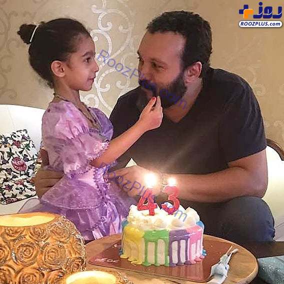 جشن تولد کامبیز دیرباز در کنار دخترش+عکس