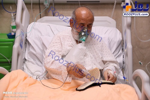 عیادت از شیخ حسین انصاریان در بیمارستان+عکس