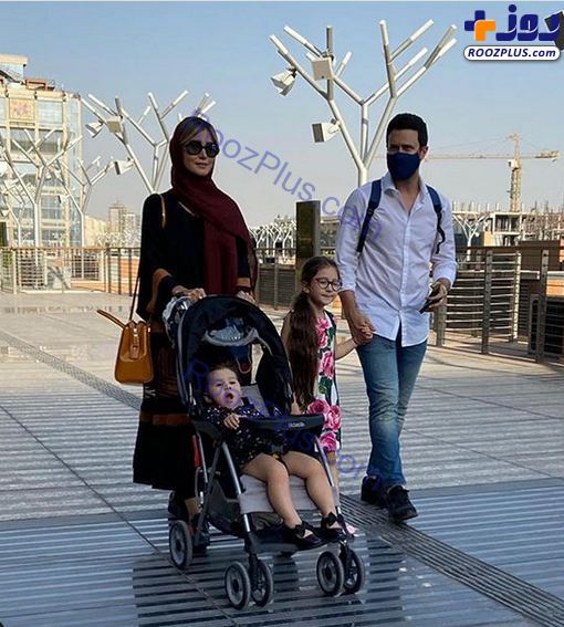 گردش کرونایی شاهرخ استخری با همسر و فرزندانش+عکس