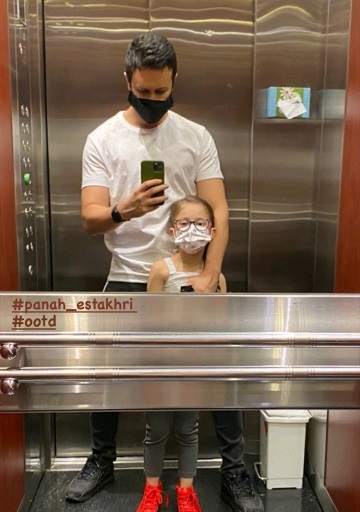 شاهرخ استخری و ژ‌ست آسانسوری + عکس