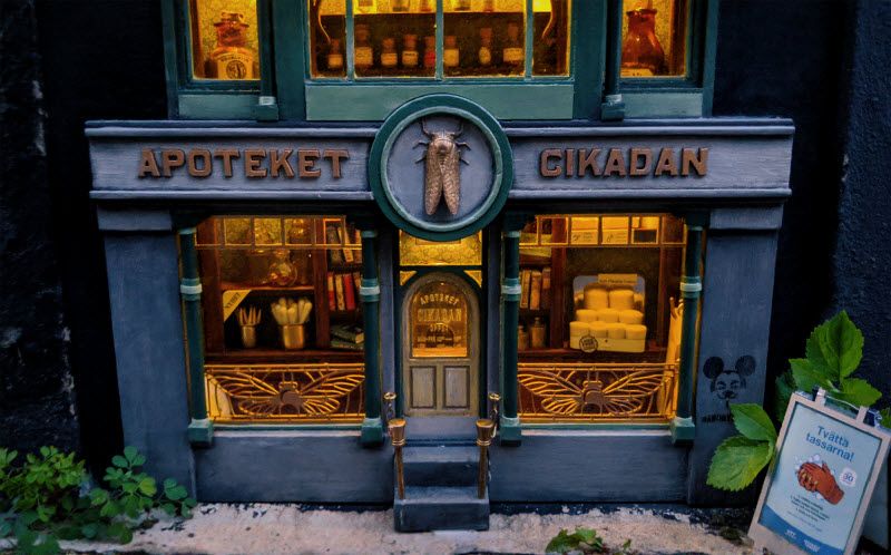 مغازه‌های مینیاتوری آقا موشه در شهرهای سوئد و فرانسه