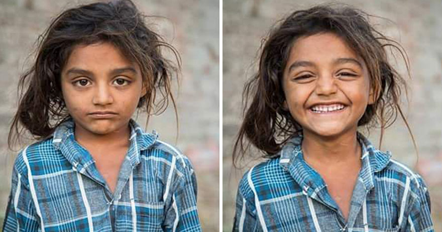 وقتی از چهره مردم قبل و بعد از لبخند عکس گرفته شد …