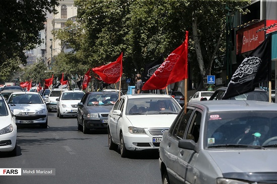 دسته عزاداری خودرویی +عکس