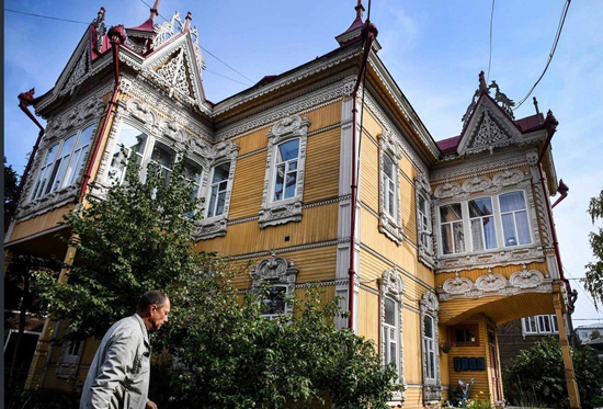 معماری منحصربه‌فرد خانه‌های چوبی در سیبری
