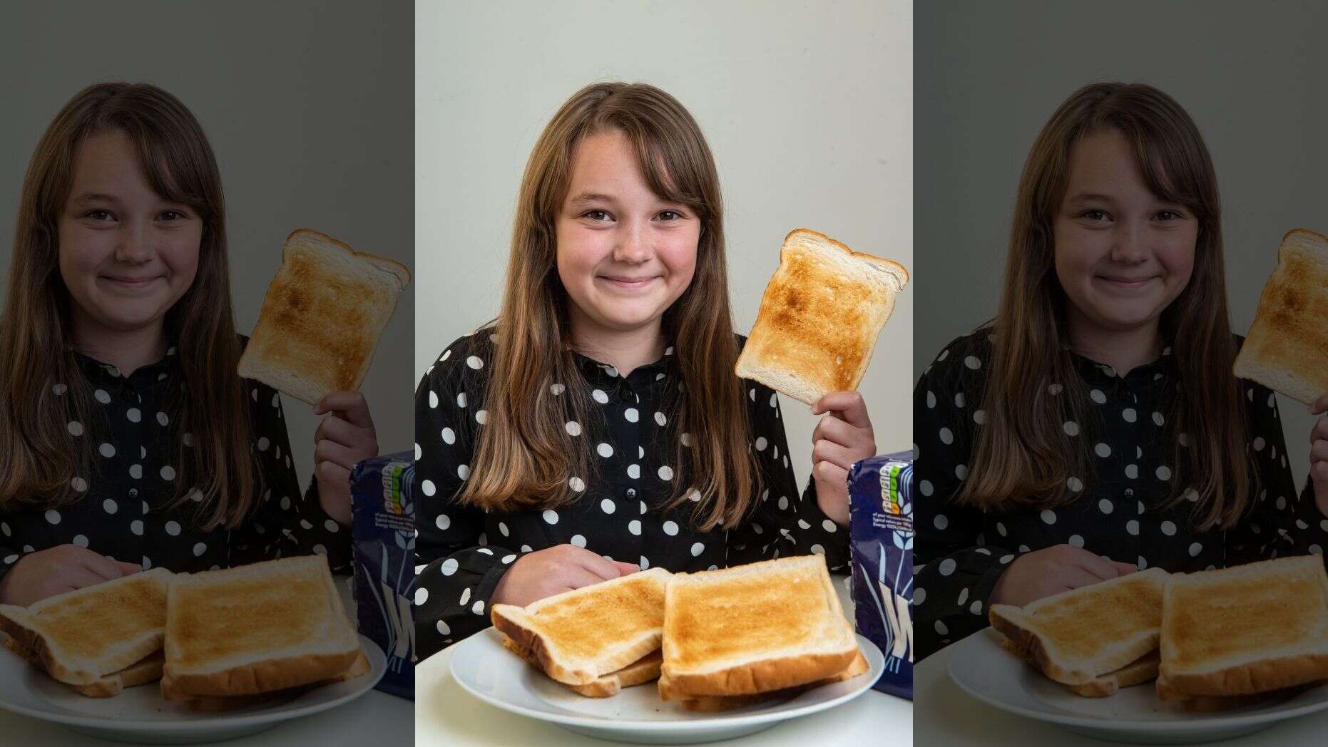 دختری که فقط نان تست می خورد+عکس