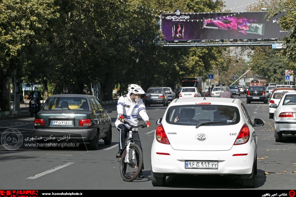 پلیس دوچرخه سوار در تهران + عکس