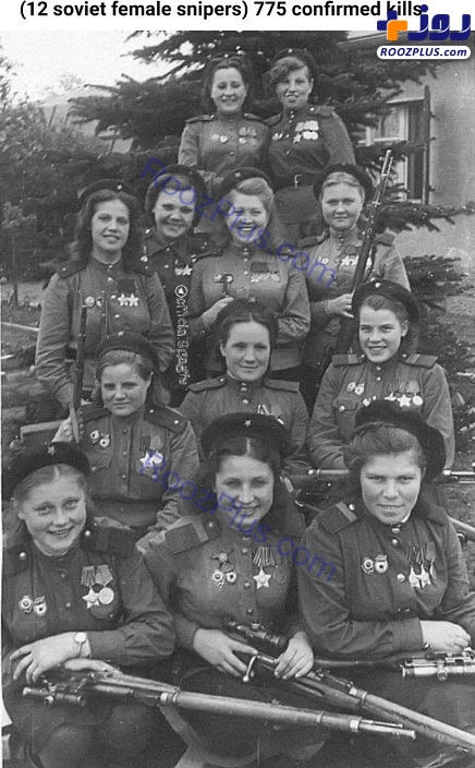 ز‌نان تک تیرانداز شوروی سابق + عکس
