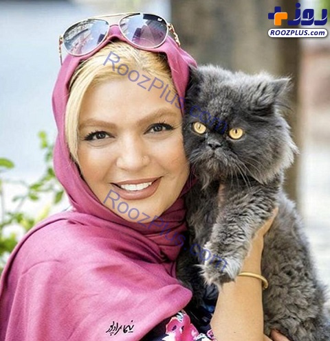 عزاداری خانم بازیگر برای مرگ گربه اش+عکس