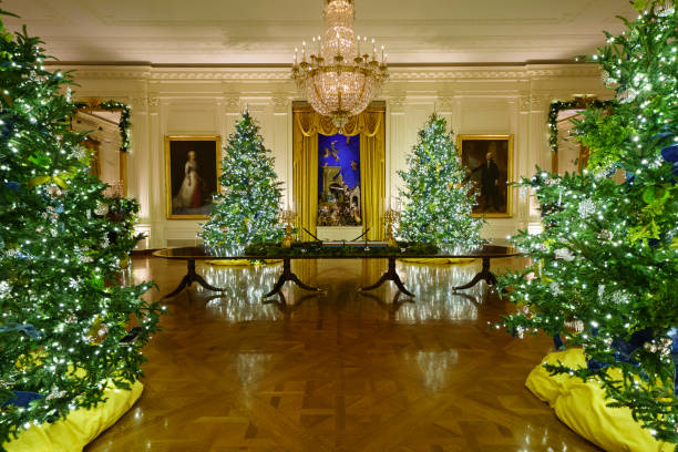 آمادگی کاخ سفید برای جشن کریسمس + عکس