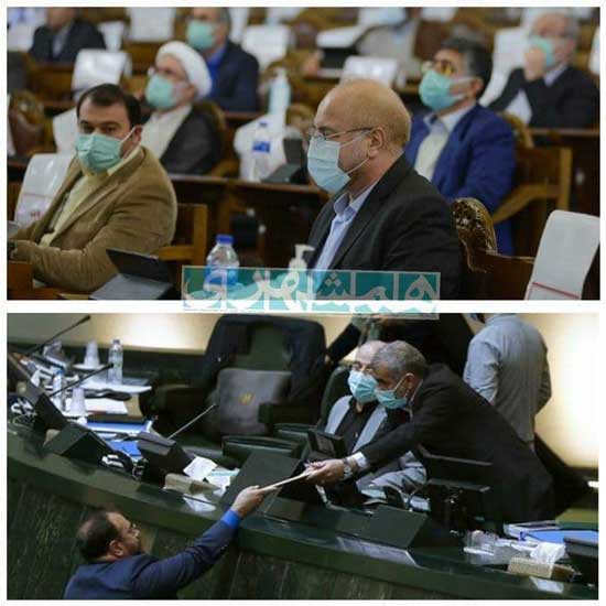 روحانی به مجلس نرفت، قالیباف بودجه را نگرفت+عکس