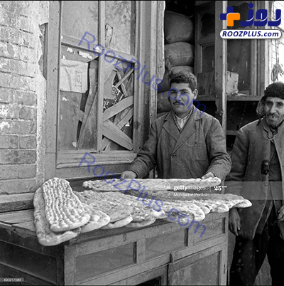 نانوایی بربری در تهران سال ۱۳۳۰ +عکس