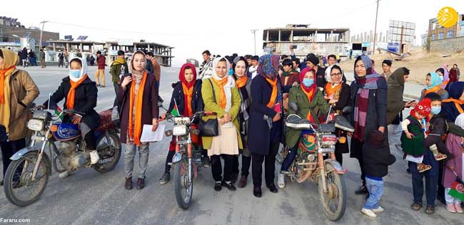 موتورسواری زنان افغان در برابر چشمان مردان +عکس