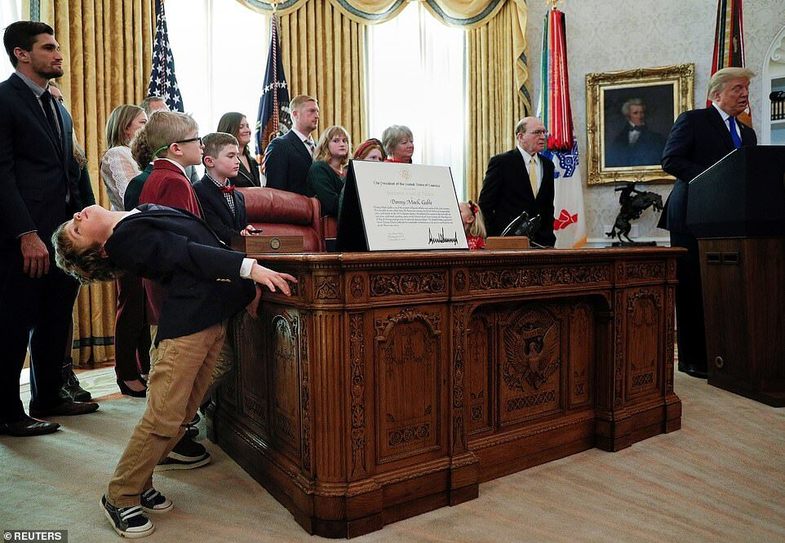 شیطنت چند کودک در کاخ سفید