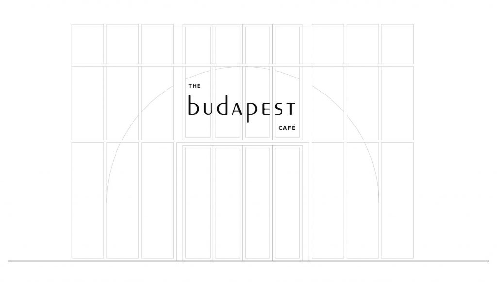 طراحی داخلی کافه با الهام از فیلم گراند هتل بوداپست