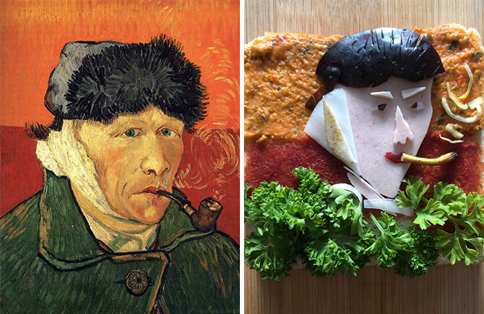 هنر شکم‌پرست‌ها! بازسازی تابلوهای کلاسیک مشهور با ساندویچ
