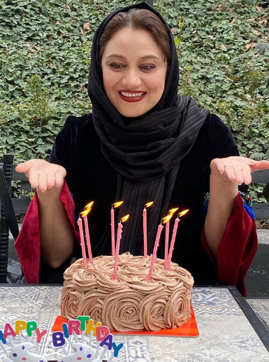 خوشحالی شبنم مقدمی در جشن تولدش+عکس