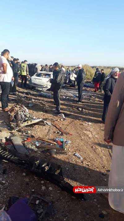 تصادف زنجیره‌ای مرگبار در جاده اهواز - خرمشهر