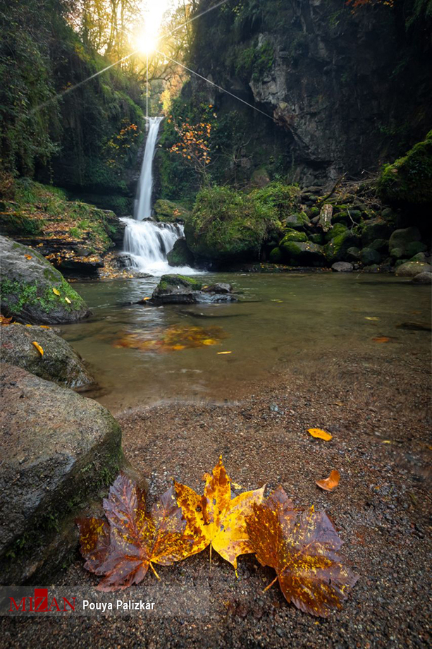 آبشار زیبای «زمرد» در گیلان