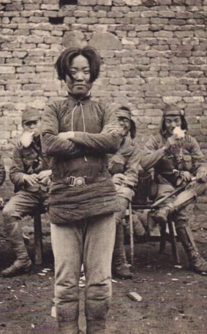 لبخند مبارز چینی پیش از اعدام توسط نیرو‌های ژاپنی