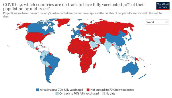 نقشه واکسیناسیون در جهان، ایران کجاست؟