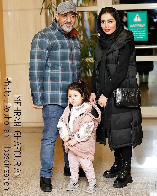 حضور مهران غفوریان و خانواده‌اش در کاخ جشنواره