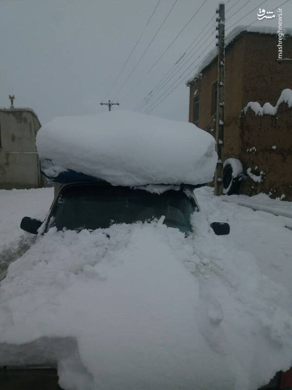میزان برف باریده شده در کرمانشاه