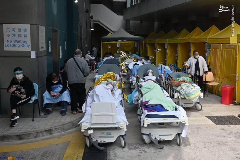 بستری بیماران کرونایی در بیرون بیمارستان