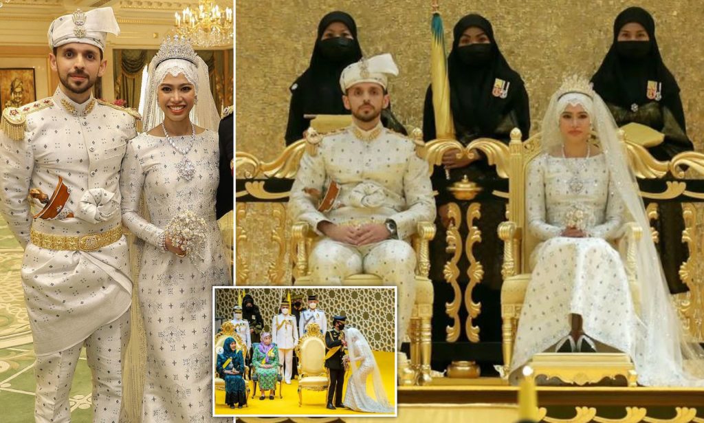 تصاویر عروسی مجلل دختر سلطان برونئی در جشنی یک هفته ای