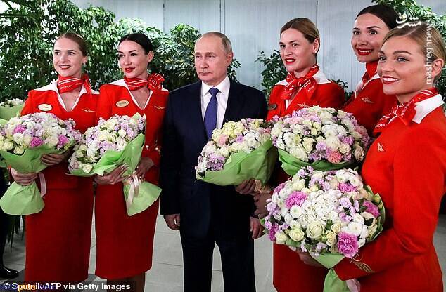 دیدار پوتین با کارکنان شرکت هواپیمایی