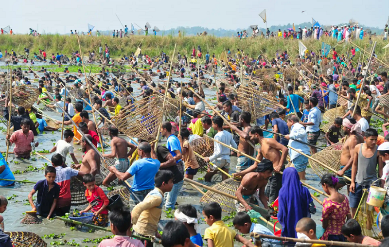 ماهیگیری سنتی بنگلادشی ها