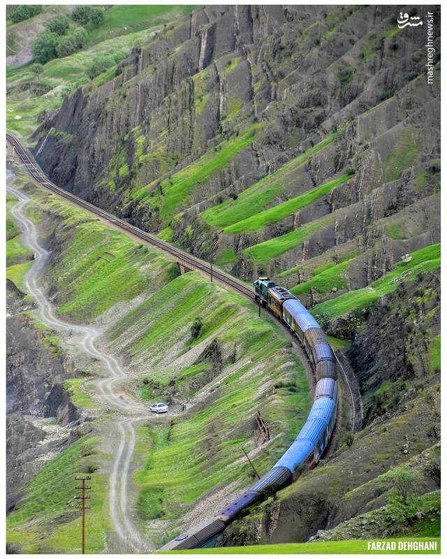مسیر رویایی قطار در لرستان