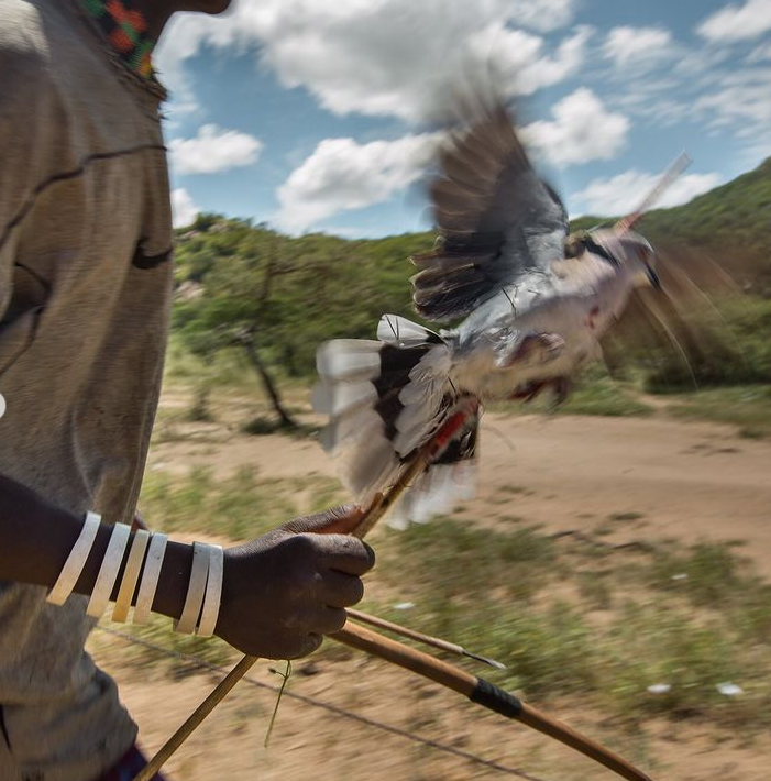 روش عجیب شکار پرنده در تانزانیا + عکس