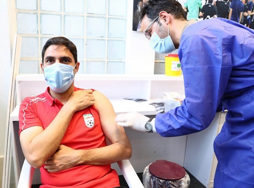 اعضای تیم ملی فوتبال ایران واکسینه شدند