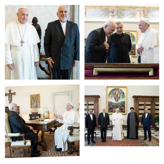 ظریف با «پاپ فرانسیس» دیدار کرد
