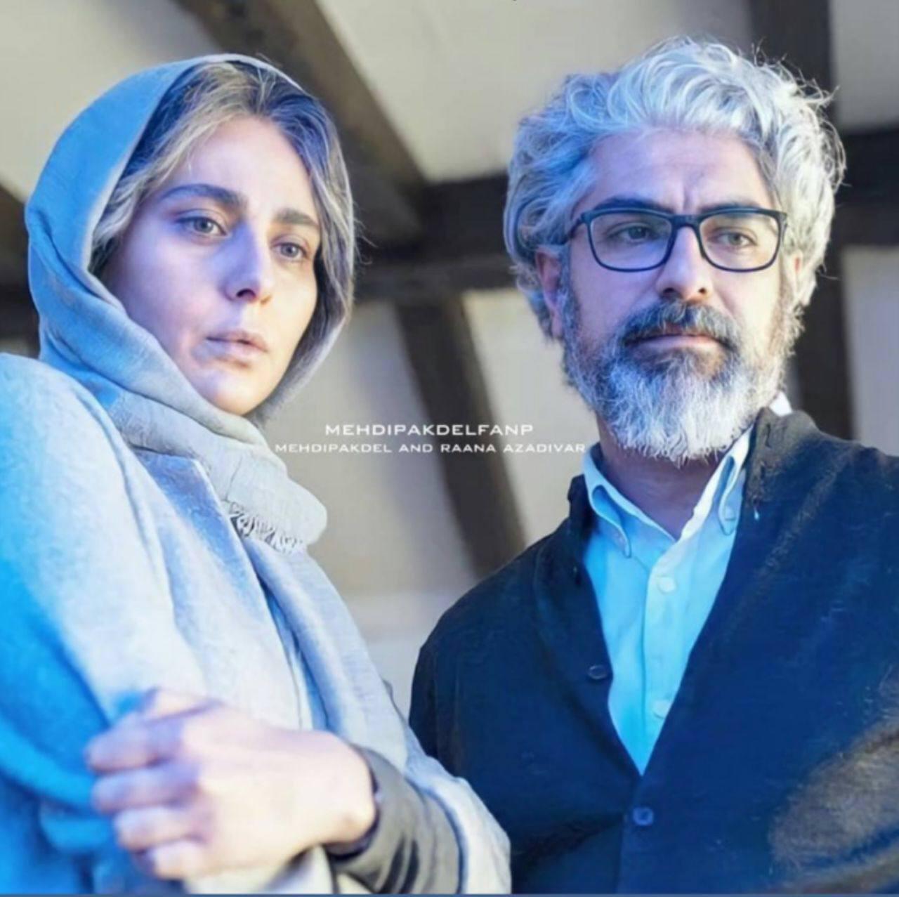 مهدی پاکدل و همسرش در نمایی از فیلم 