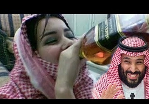 نوشیدن مشروبات الکلی در خیابان‌های عربستان