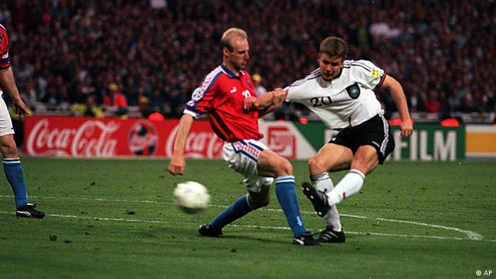 روایتی تصویری از جام ملت‌های اروپا ۱۹۹۶؛ نخستین گل طلایی
