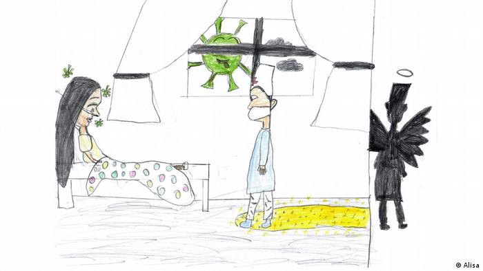 کرونا از نگاه کودکان دنیا در مسابقه نقاشی دویچه وله
