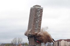 فیلمی جالب از لحظه انفجار کنترل شده بنا‌های بزرگ جهان
