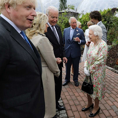 جشن تولد ملکه بریتانیا در دیدار با گروه هفت