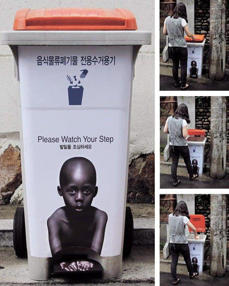 تبلیغ خلاقانه درباره اسراف در کره جنوبی + عکس